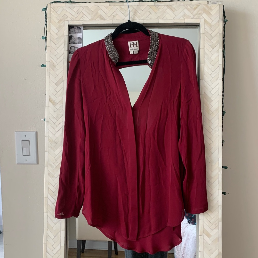 Haute Hippie button down blouse